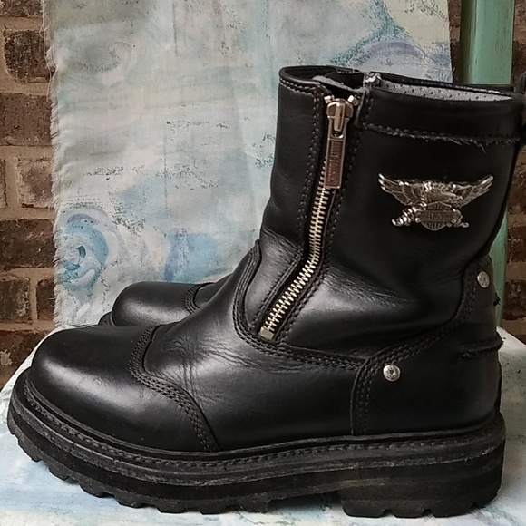 Harley-Davidson Shoes - Harley Davidson Black Moto Combat Boots